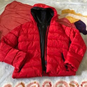 Red ZARA jacket